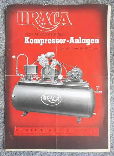 URACA Vollautomatische Kompressor Anlagen Werbung Pumpenfabrik Urach