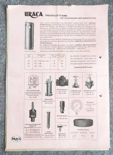 URACA Vollautomatische Kompressor Anlagen Werbung Pumpenfabrik Urach