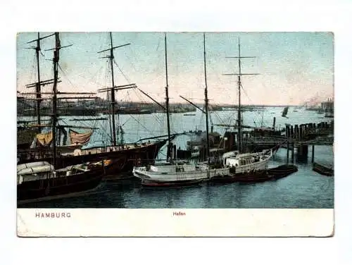 Ak Hamburg Hafen 1918