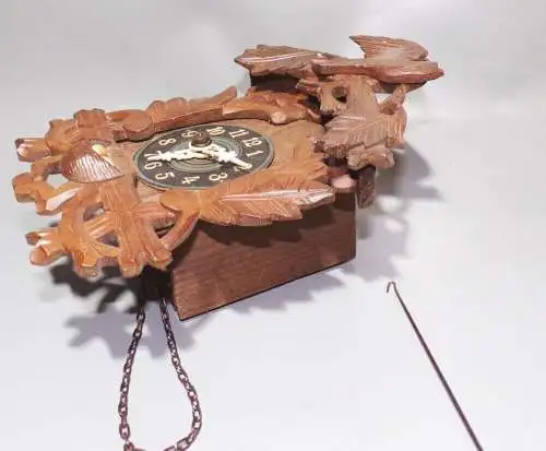 Alte Wanduhr Holz ohne Kuckuck 