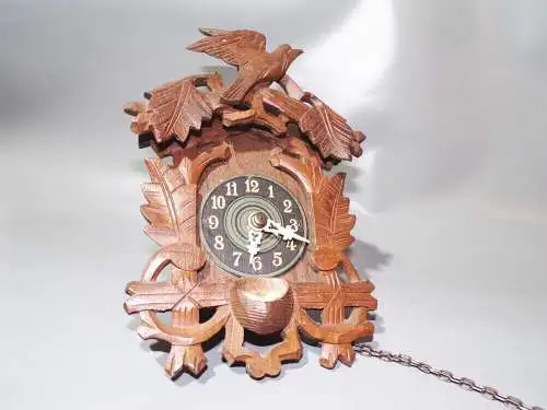 Alte Wanduhr Holz ohne Kuckuck 