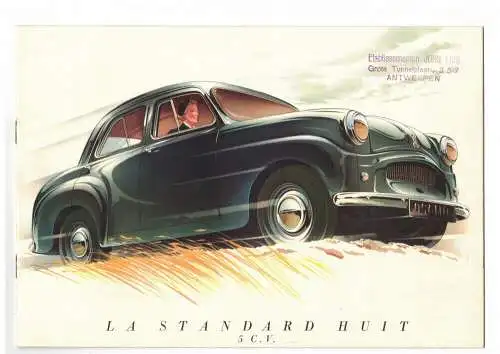 Prospekt La Standard Huit 5 C V Imperia Nessonvaux Liege 1950er