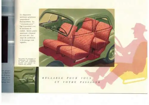 Prospekt La Standard Huit 5 C V Imperia Nessonvaux Liege 1950er 