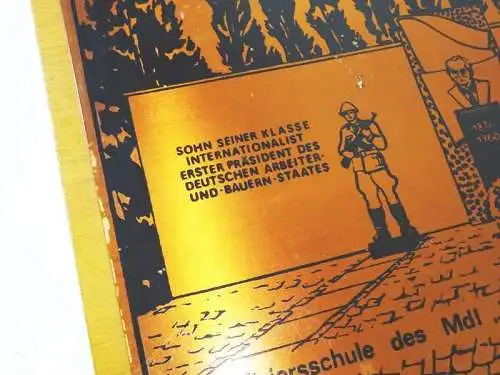 Andenken Bild Offziersschule des MdI Wilhelm Pieck Aschersleben DDR NVA 