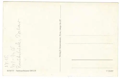 Ak Gasthof zur Weißen Taube Zatschke bei Pirna 1957