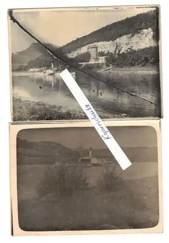 2 x Foto Elbedampfer Elbe Dampfer Pillnitz Dresden 1930er  (F2643