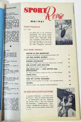 Sport Revue DDR 5 / 1961 Zeitschrift Sportverlag Berlin !