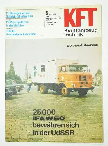 KFT Kraftfahrzeugtechnik Zeitschrift 5 Mai 1980 IFA W50 P40 !