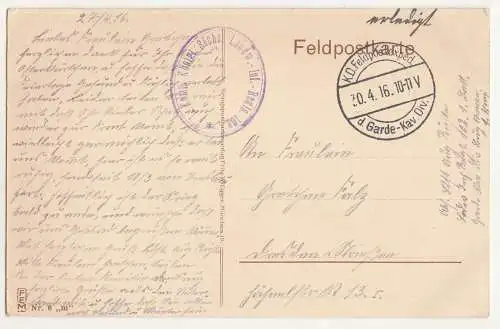 Ak Pinsk Kiewerstrasse Пинск Belarus Weißrussland 1916 Feldpost  A2456