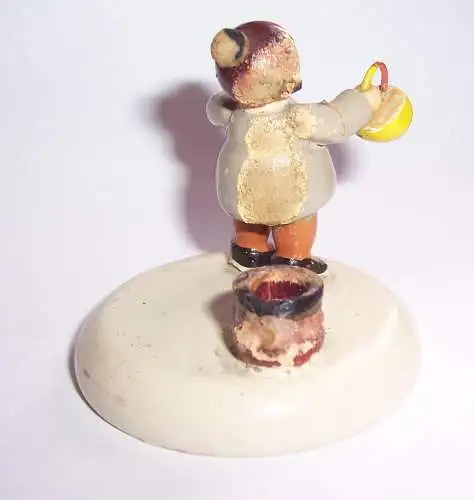 VEB KW Kind mit Korbe * Kerzenhalter * um 1950 Erzgebirge Weihnachten 