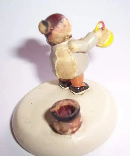 VEB KW Kind mit Korbe * Kerzenhalter * um 1950 Erzgebirge Weihnachten 