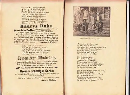 Führer durchs Elbthal von E.A.Hahn um 1910 Dresden Lössnitz !