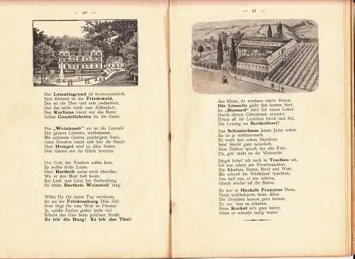 Führer durchs Elbthal von E.A.Hahn um 1910 Dresden Lössnitz !