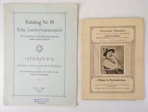 Sammlung Kartografie Bayern um 1900 bis 1930 Landkarten Verzeichnisse