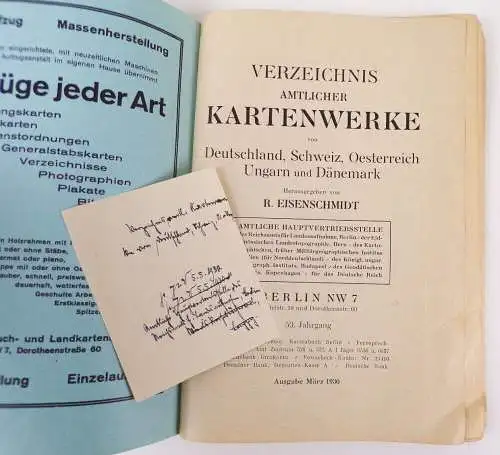 Sammlung Kartografie Bayern um 1900 bis 1930 Landkarten Verzeichnisse