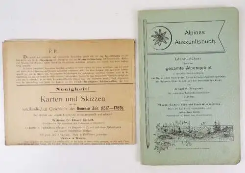 Sammlung Kartografie Bayern um 1900 bis 1930 Landkarten Verzeichnisse