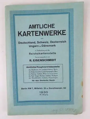 Sammlung Kartografie Bayern um 1900 bis 1930 Landkarten Verzeichnisse