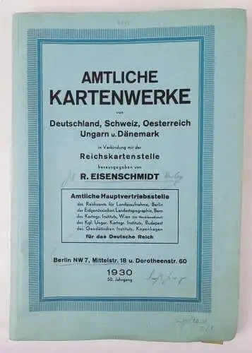 Sammlung Kartografie Bayern um 1900 bis 1930 Landkarten Verzeichnisse