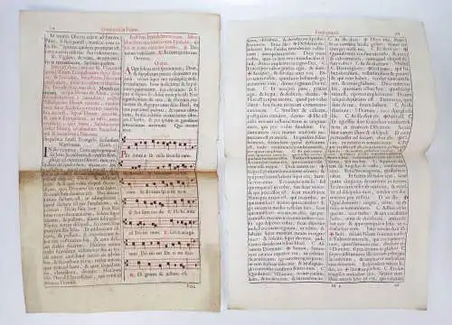 Konvolut alte Buchseiten Relgion 1700 bis 1800 Seiten Büttenpapier