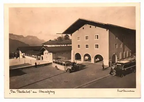 Ak Platterhof am Obersalzberg 2 Wk Buse Oldtimer 
