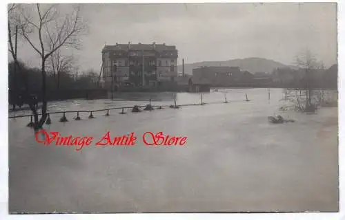 Foto Ak Eisenach Überschwemmung 1909 Hochwasser