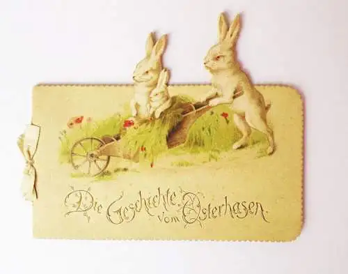 Die Geschichte vom Osterhasen um 1900 Marie Schweikher Lithografie Ostern