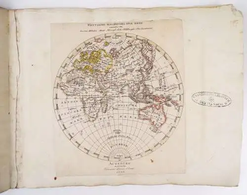 Alter Atlas 1826 - 1834 Karten Franziskanerkloster Dettelbach Landkarten