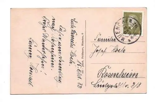 Ak Garmisch Waxenstein mit Alpspitze 1919