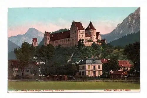 Künstler Ak Allgäu Schloss Füssen