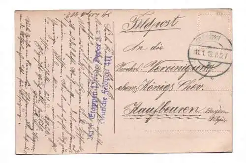 Künstler Ak Gruss aus Lille Feldpost 1918