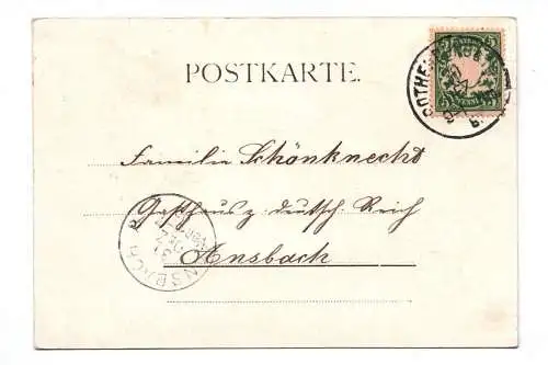 Ak Rothenburg ob der Tauber Kobolzellerthor 1899