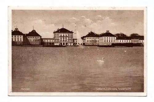 Ak München Schloß Nymphenburg Totalansicht 1931