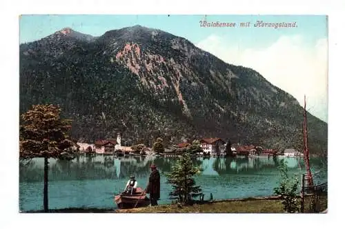 Ak Walchensee mit Herzogstand Kochel am See