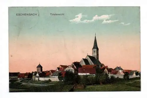 Ak Eschenbach Totalansicht 1909