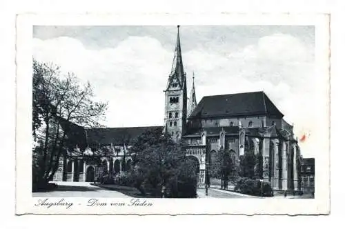 Ak Augsburg Dom vom Süden