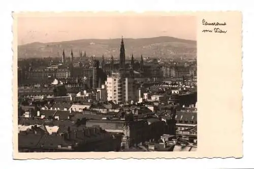 Foto Ak Panorama von Wien 1937