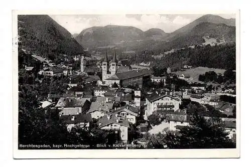 Foto Ak Berchtesgaden bayrisches Hochgebirge Blick von Kalvarienberg 1936