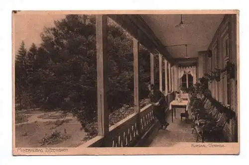 Ak Mineralbad Ditzenbach Jursaal Veranda 1912