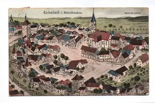 Künstler Ak Eschenbach in Mittelfranken 1906