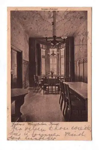 Ak Göhreis Weinstuben Jena Grünes Zimmer 1924