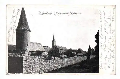 Ak Eschenbach Mittelfranken Stadtmauer 1919