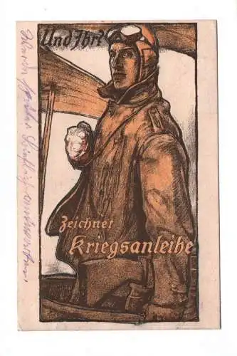 Künstler Ak Und ihr? Zeichnet Kriegsanleihe 1917