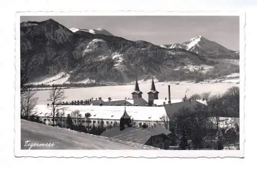 Foto Ak Tegernsee im Winter 1937 Kloster