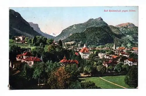 Künstler Ak Bad Reichenhall gegen Süden 1910