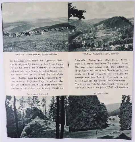 Prospekt Sommerfrische Kleinschmalkalden Thüringer Wald 1937