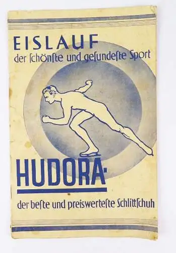 Hudora Schlittschuhe Radevormwald Reklame Heft Eiskunstlauf Eislauf 1933