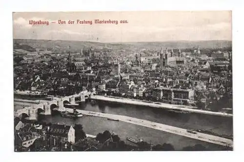 Ak Würzburg Von der Festung Marienberg aus 1909