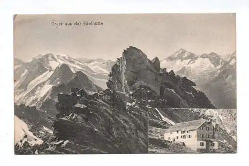 Ak Gruss aus der Edelhütte Mayrhofen 1910