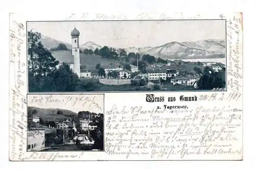 Ak Gruss aus Gmund am Tegernsee 1901