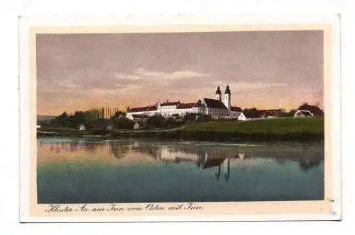 Ak Kloster Au am Inn von Osten mit Inn 1928